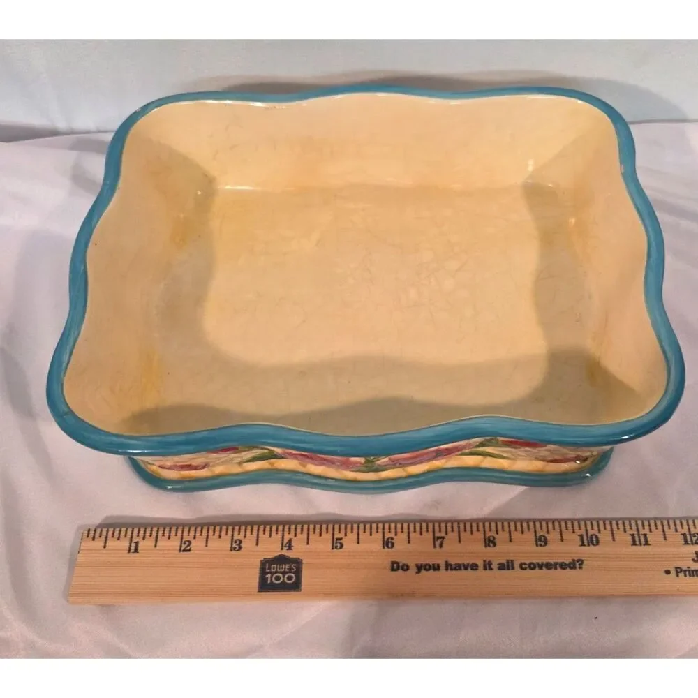 Temptations by Tara Rose Rectangular Baker 2.5 Qt Ovenware Dish